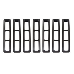Jeep Wrangler Grille Inserts - Rugged Ridge - Black - `97-`06